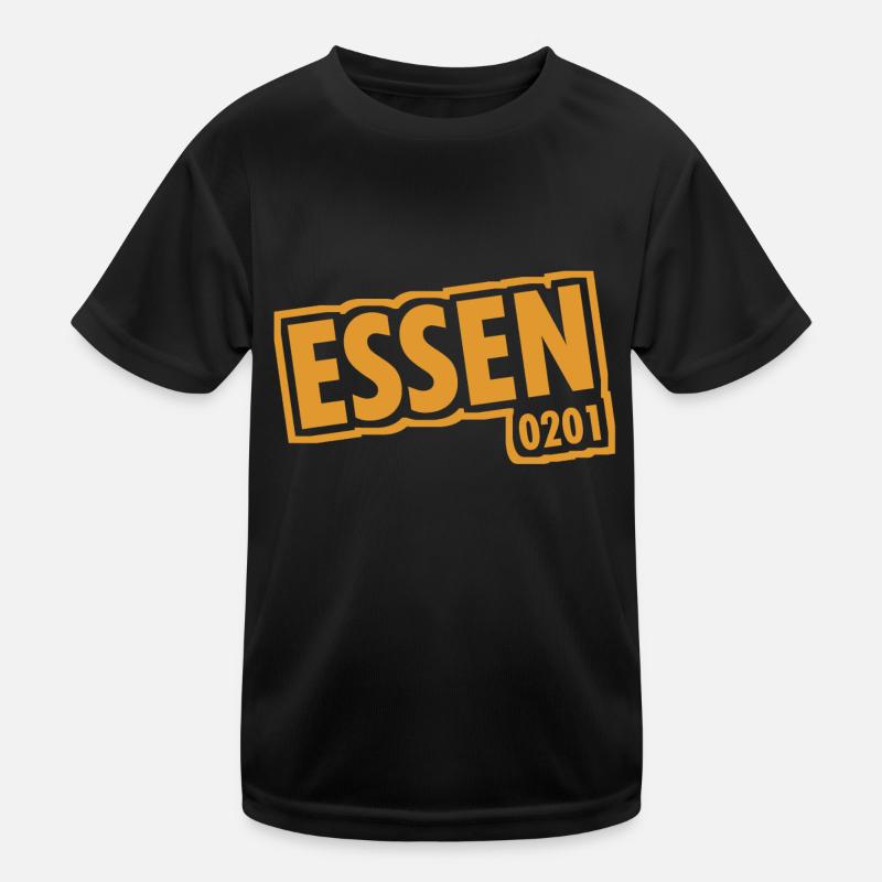 Essen - 0201 - Area Code - Slogan Kids Functional T-Shirt