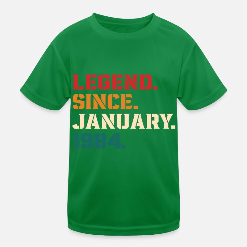 Legend Since January 1984 Kids Functional T-Shirt