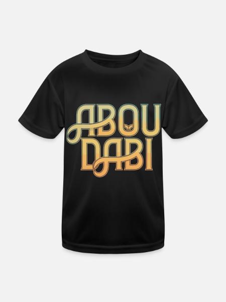 Abou Dabi - T-shirt sport Enfant - noir - Devant
