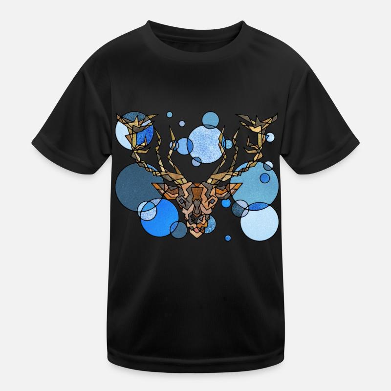 Hirsch Geometrie Kinder Funktions-T-Shirt