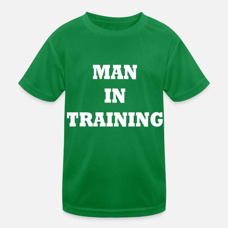 Man in Training Kids Functional T-Shirt
