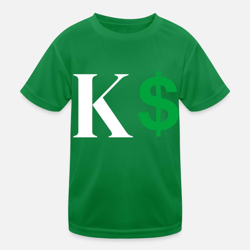 Lettre k dollar T-shirt sport Enfant