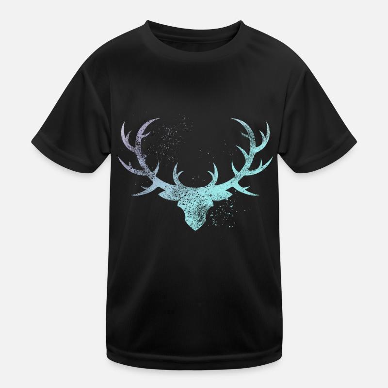 Geweih Kinder Funktions-T-Shirt
