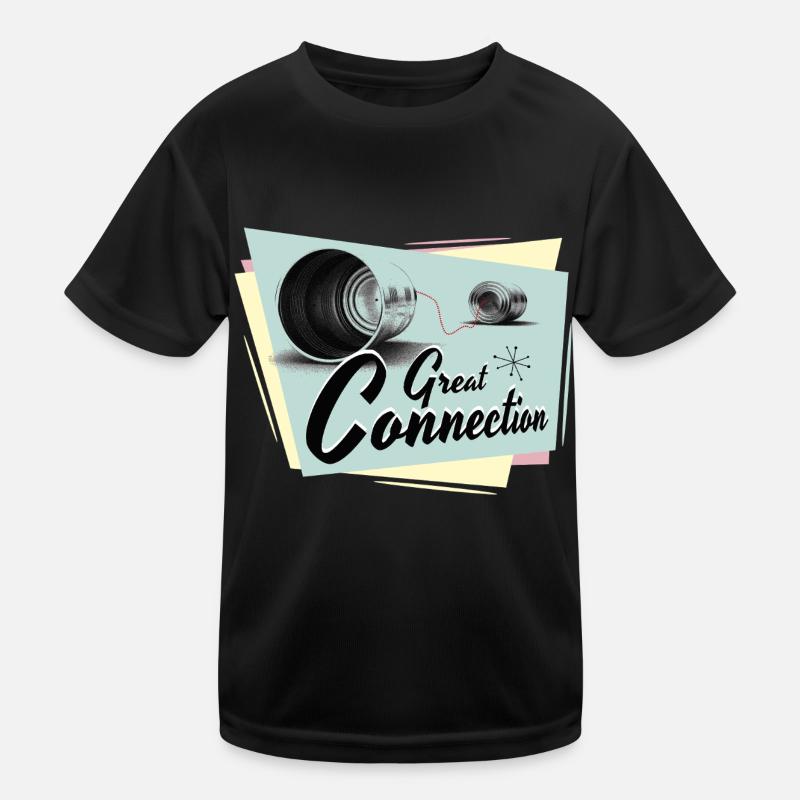 Fifties Great connection phone Kids Functional T-Shirt