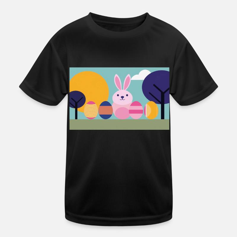 Easter Bunny No.07 Kids Functional T-Shirt