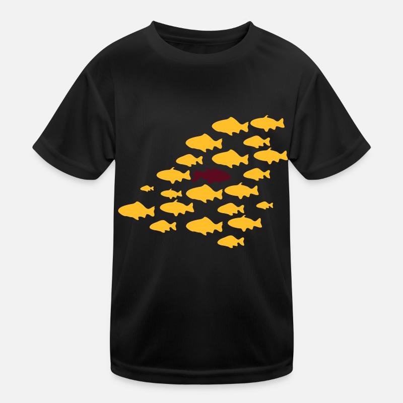 Gegen den Strom Schwimmen Kinder Funktions-T-Shirt