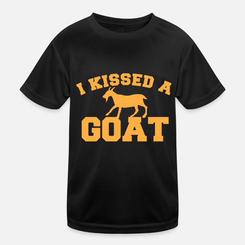 Ich habe eine Ziege geküsst Kinder Funktions-T-Shirt