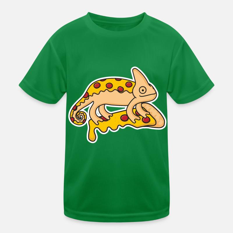 Caméléon Pizza Design T-shirt sport Enfant