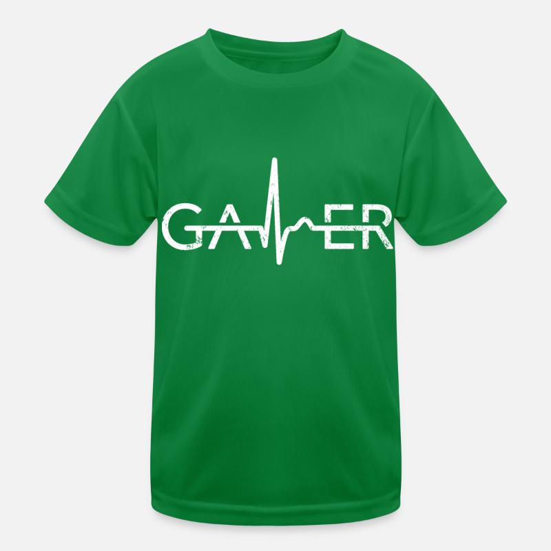 Gamer Heart Curve - Pulse Controller Gaming Gaming T-shirt sport Enfant