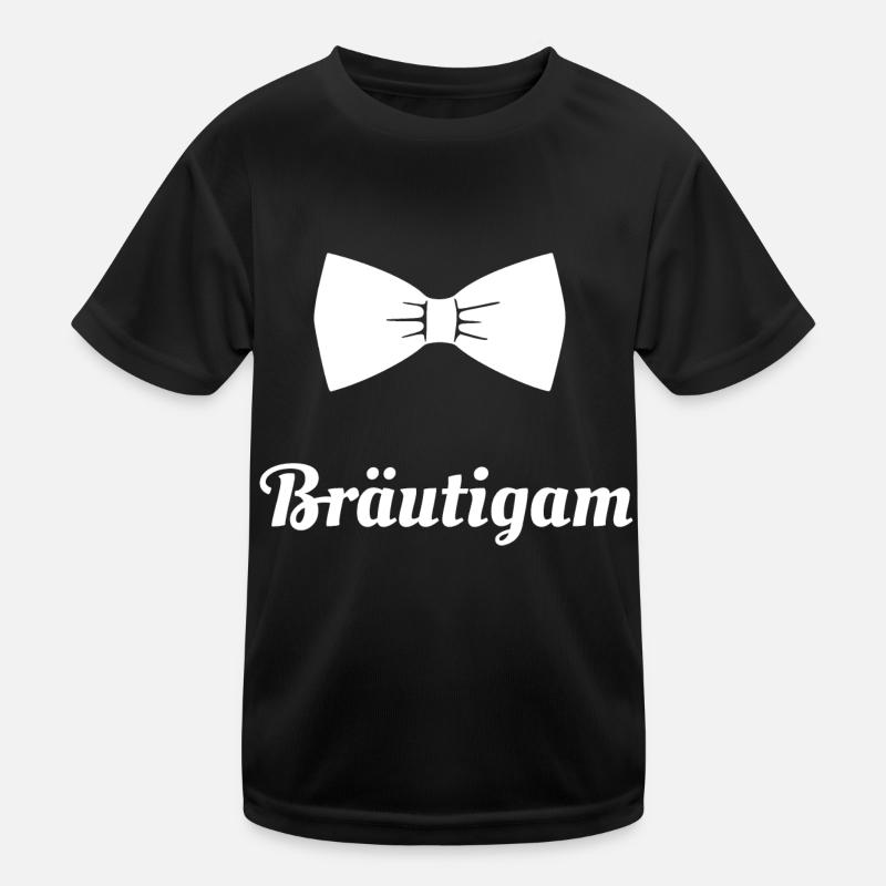 Bräutigam bachelor Hochzeit polterabend Kinder Funktions-T-Shirt