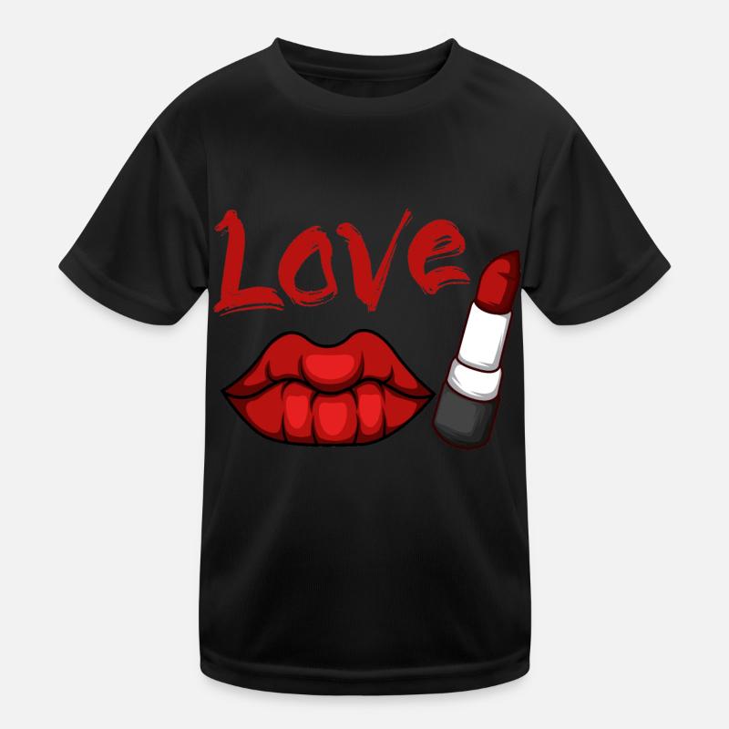 Liebeslippenstift Verführerische oder charmante Da Kinder Funktions-T-Shirt