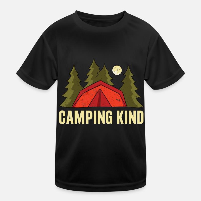 Camping Kind Kinder Funktions-T-Shirt