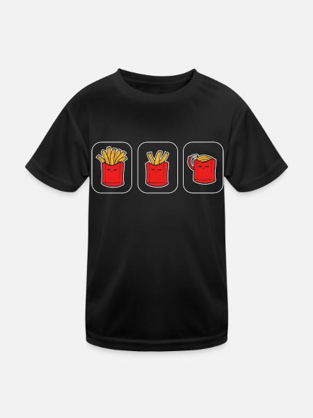 Loss fry artist gift - Kids Functional T-Shirt - black - Front