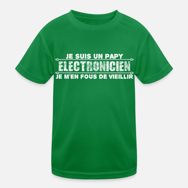 je suis un papy électronicien cadeau pour mon papy T-shirt sport Enfant