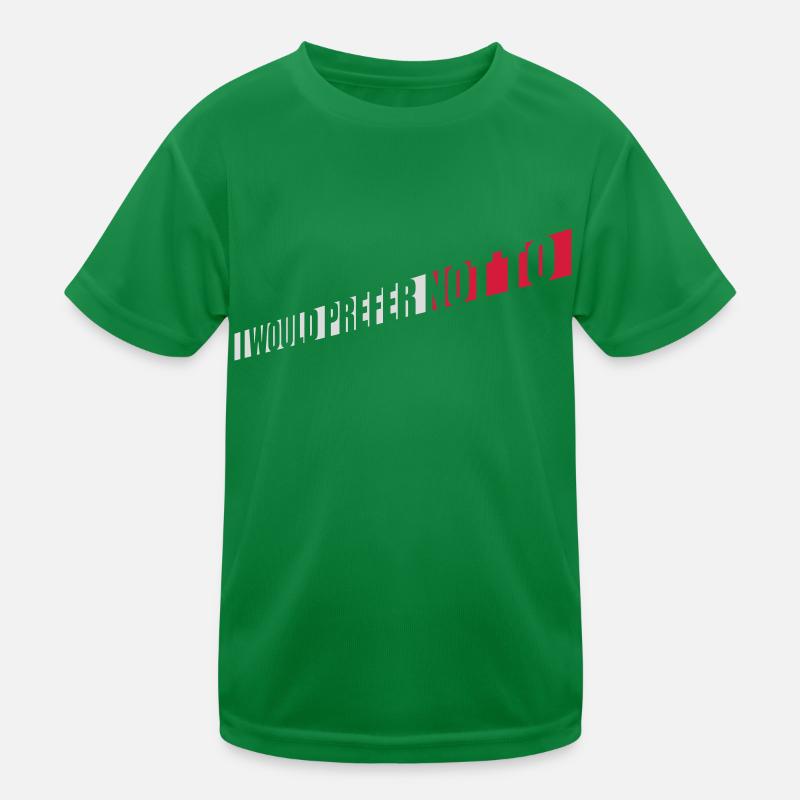 I prefer not to Kids Functional T-Shirt