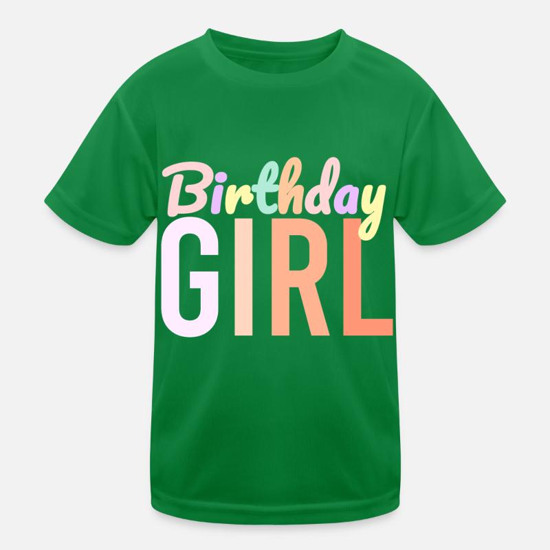 Fille d’anniversaire T-shirt sport Enfant