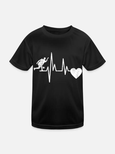 Bowling Cone Bowler Cadeau Bowling Boule Bowling Bowling - T-shirt sport Enfant - noir - Devant