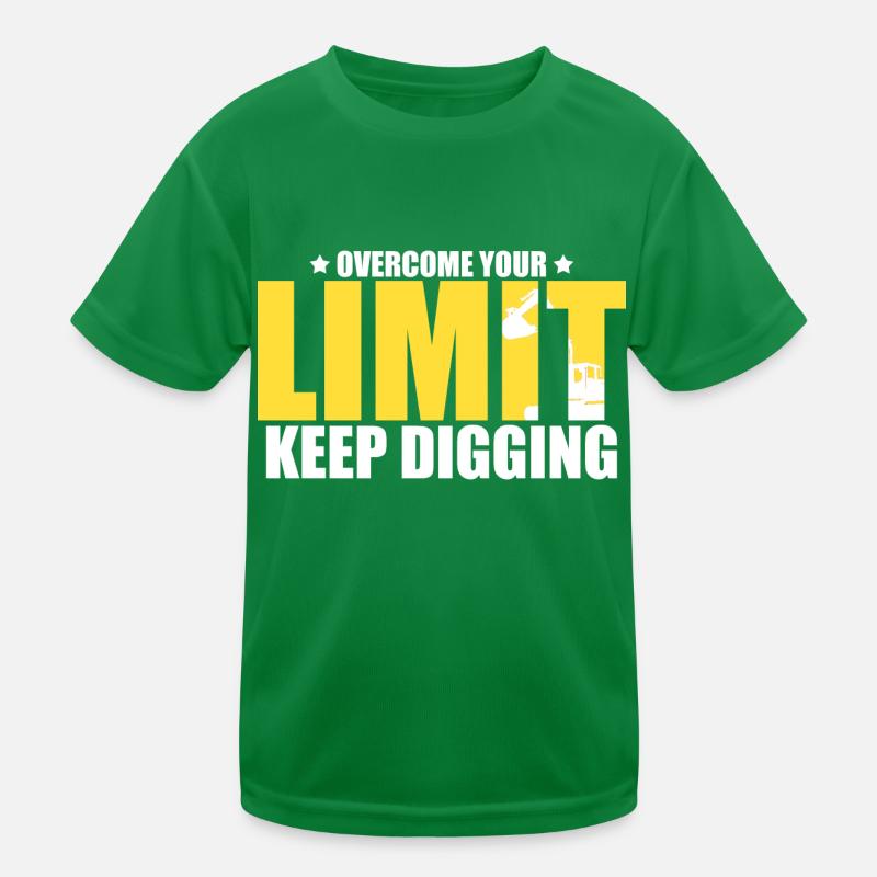 Excavator driver for excavator reverse drivers Kids Functional T-Shirt