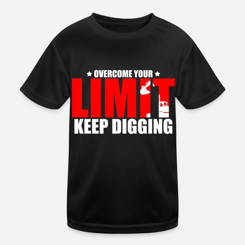 Excavator Sand Excavator for Bach Operator Kids Functional T-Shirt