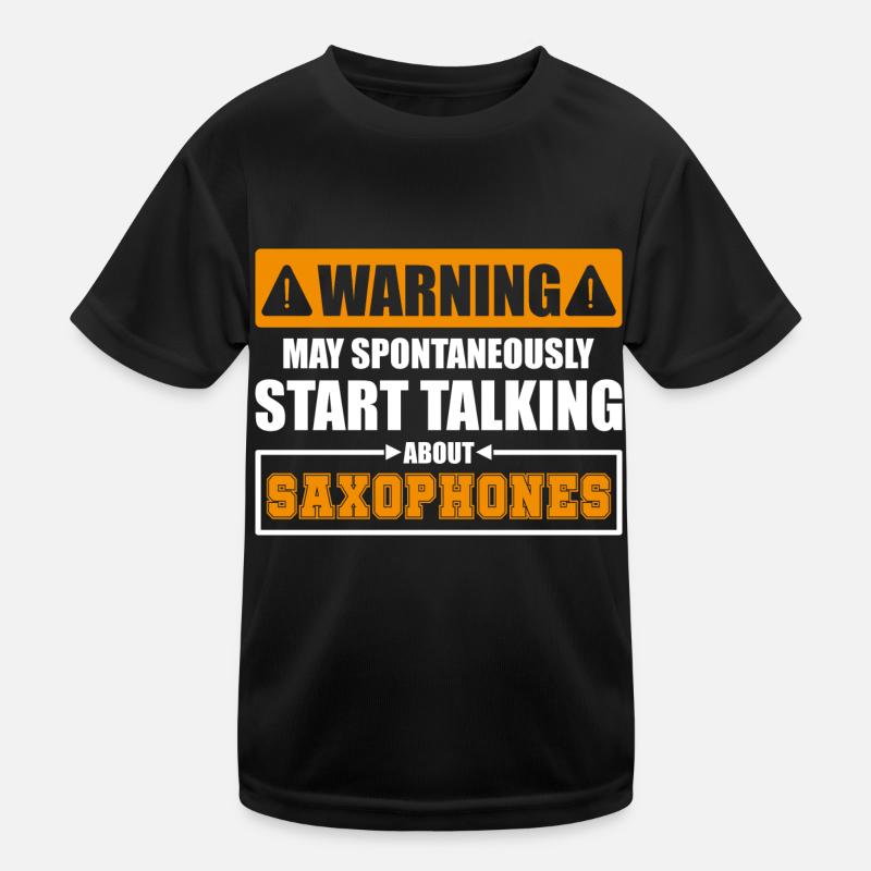Saxophone accessories funny Kids Functional T-Shirt