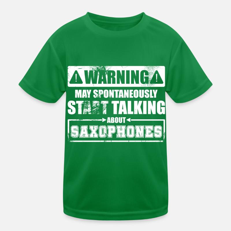 Saxophone favorite instrument Kids Functional T-Shirt