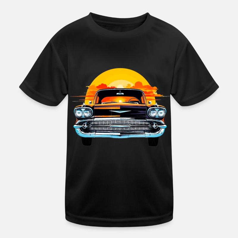 Sun Set Chevy Kids Functional T-Shirt