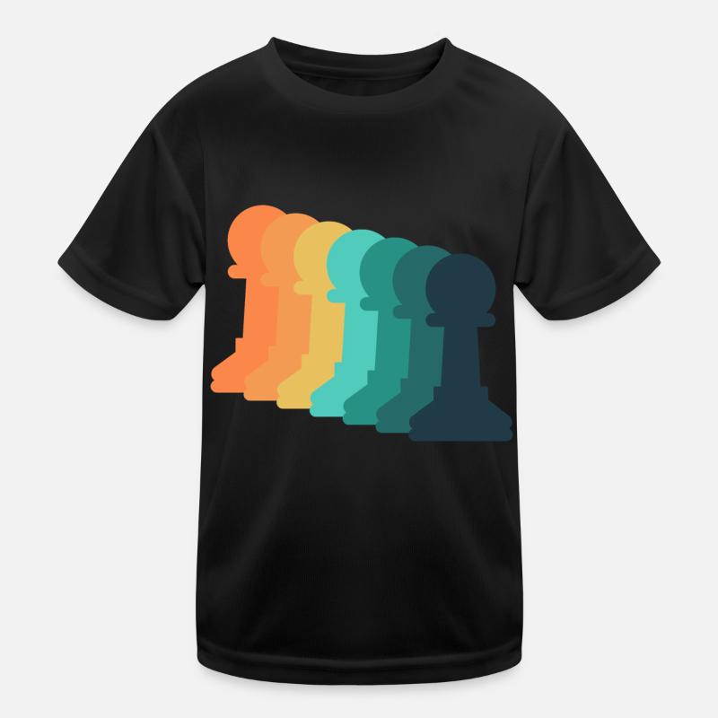 Vintage Game Chess Kids Functional T-Shirt