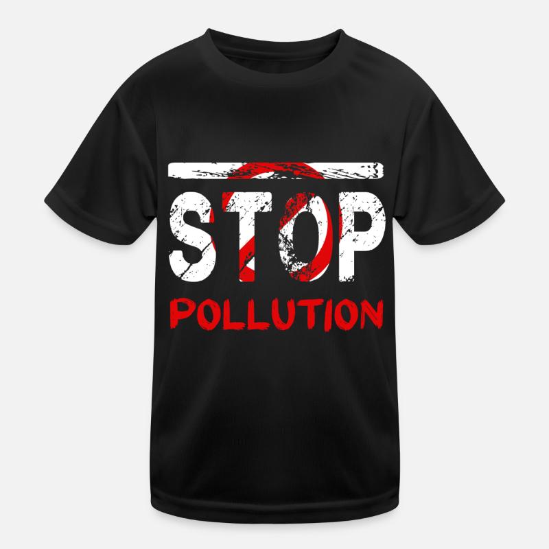 Stopping pollution Kids Functional T-Shirt