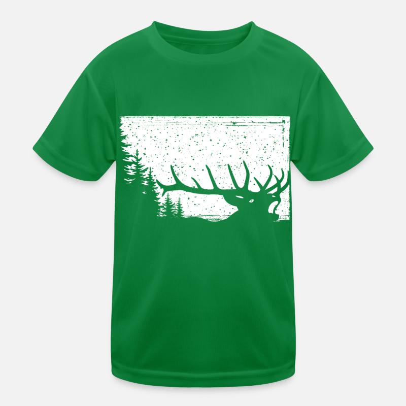 Hirsch Kinder Funktions-T-Shirt