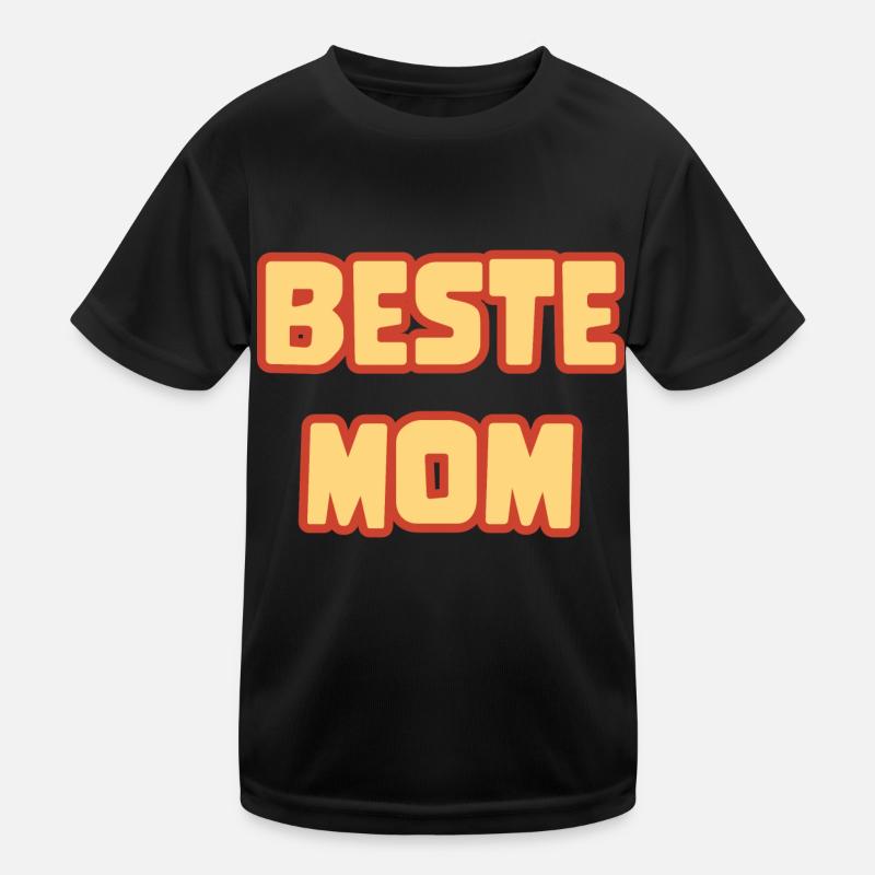 Supermama in Comic-Schrift Kinder Funktions-T-Shirt