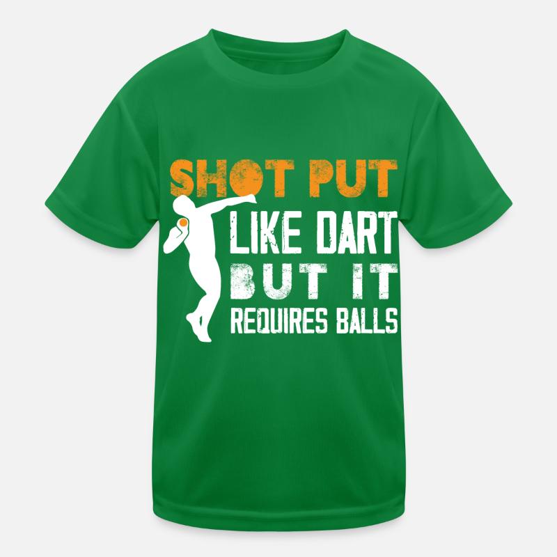 lancer du poids comme les fléchettes mais il nécessite des balles Design T-shirt sport Enfant