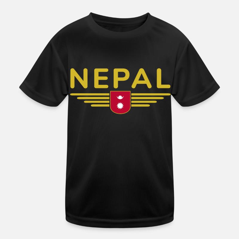 Design Népal – Aventure himalayenne T-shirt sport Enfant