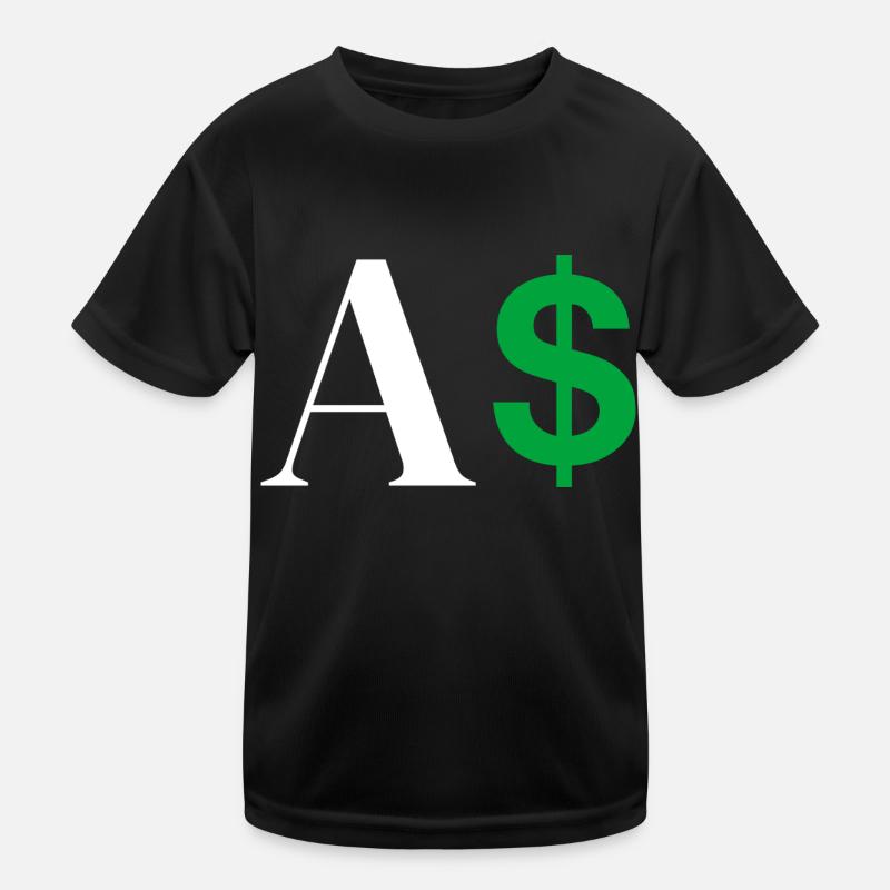 Dollar-Buchstabe Kinder Funktions-T-Shirt