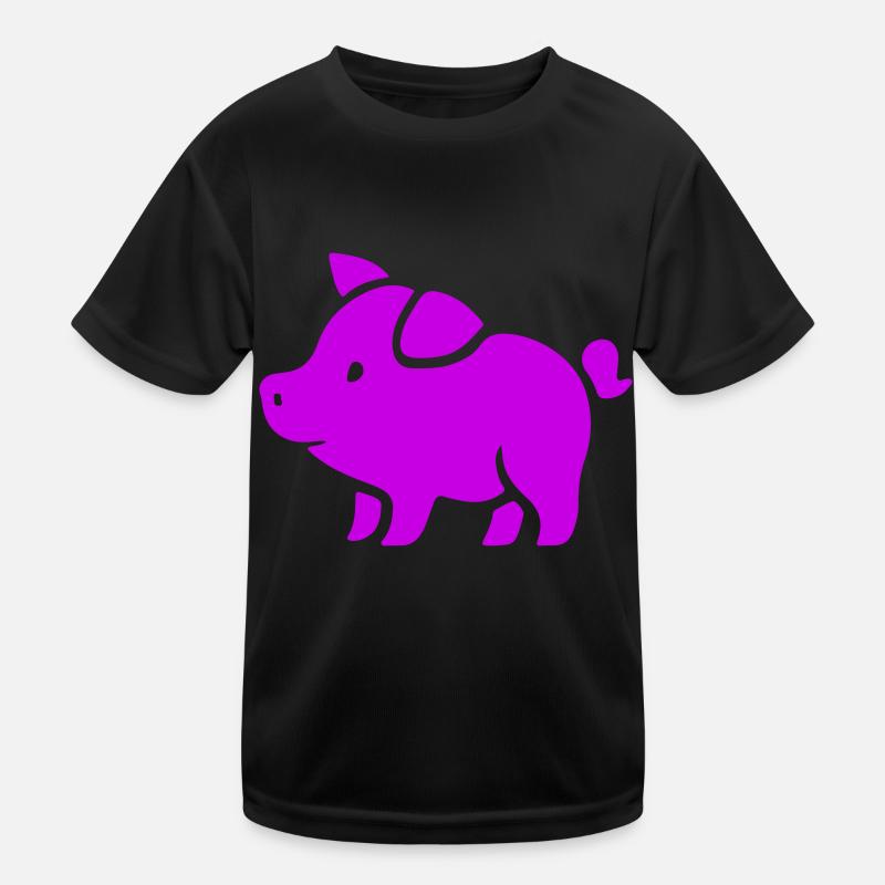 Schweinchen Pink Sau Eber Kinder Funktions-T-Shirt