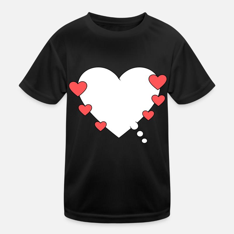 Bulle de pensée avec cœur T-shirt sport Enfant