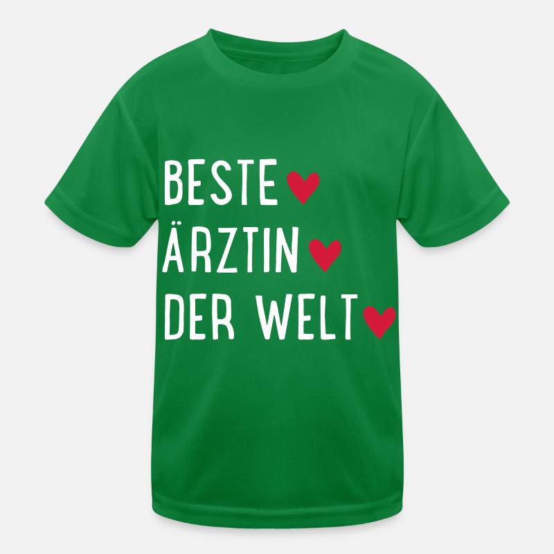 Beste Ärztin der Welt Kinder Funktions-T-Shirt