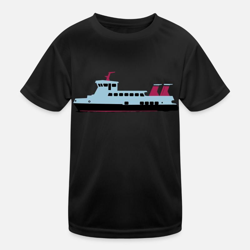 schiff Kinder Funktions-T-Shirt