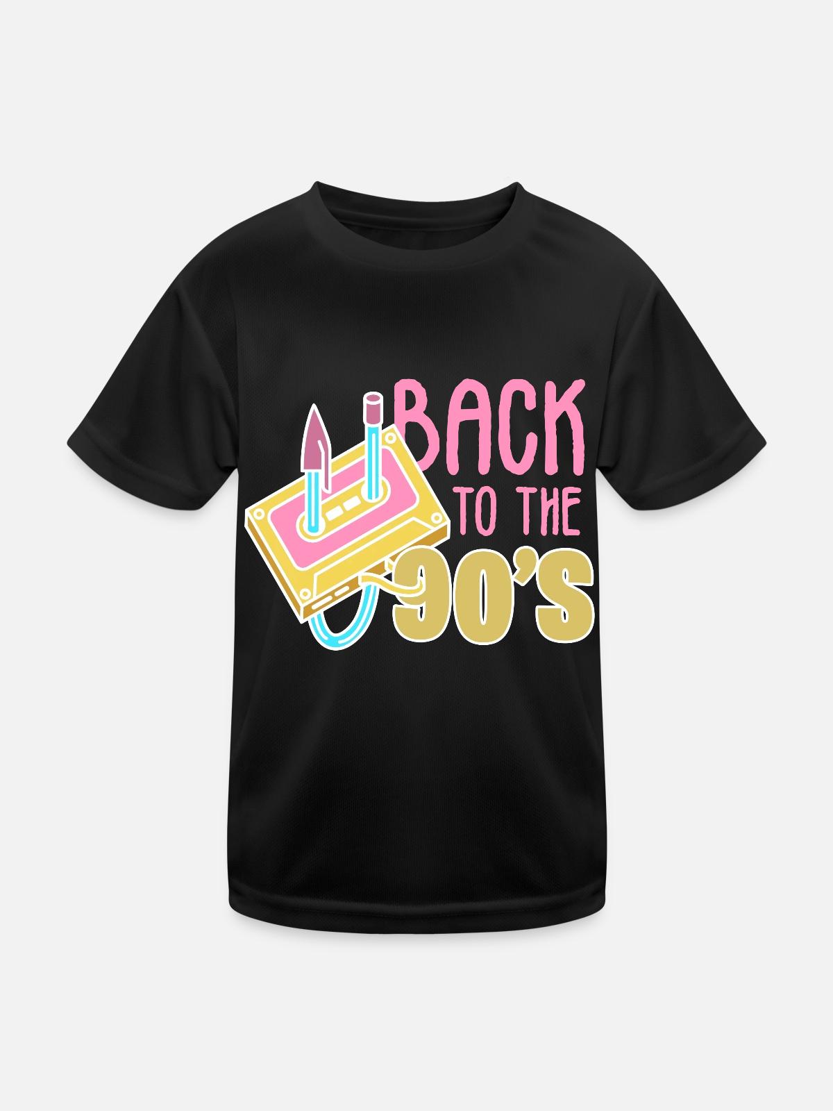 90s 90s - Kids Functional T-Shirt - black - Front