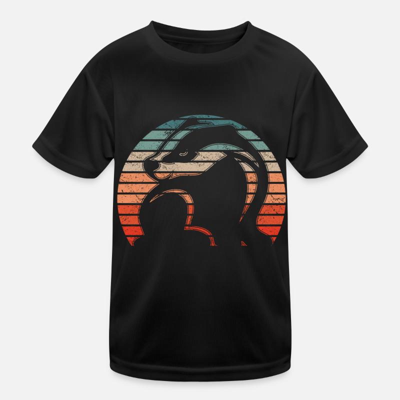 Retro Honigdachs Vintage Honigdachs Kinder Funktions-T-Shirt