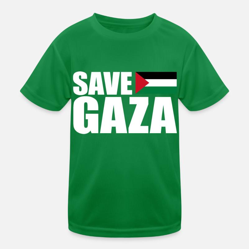 Save gaza Kids Functional T-Shirt