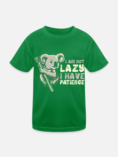 Koala Koalabär - Kinder Funktions-T-Shirt - Kelly Green - Vorne