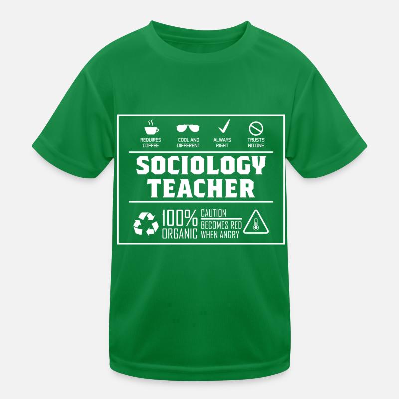 Professeur de sociologie. Cadeau de professeur d’université T-shirt sport Enfant