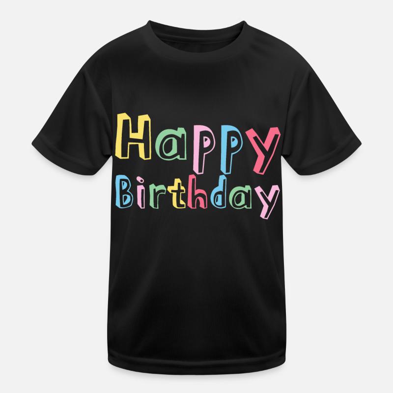 Glückwunsch Geburtstagsgruß Geschenk Kinder Funktions-T-Shirt