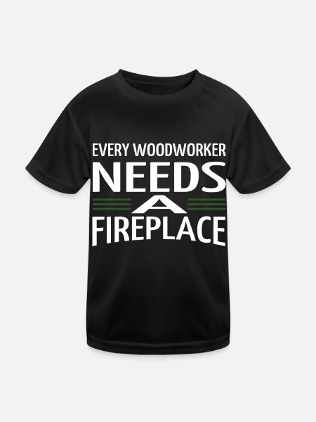 the carpenters funny carpenter quotes woodworking - Kinder Funktions-T-Shirt - Schwarz - Vorne