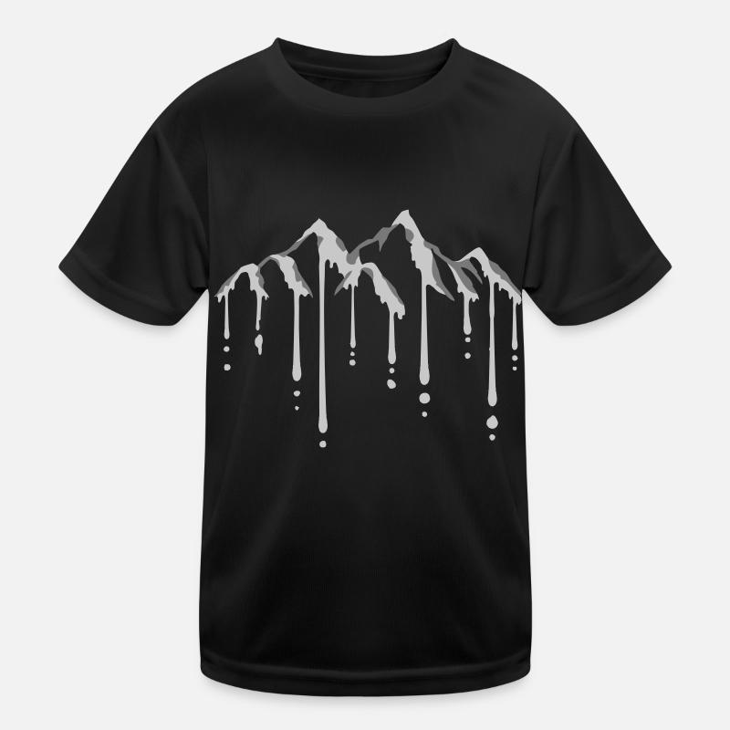 Gletscher Eis schmelzen Berge Kinder Funktions-T-Shirt
