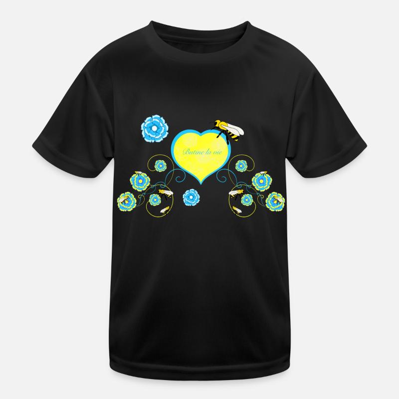 Bee - Kids Functional T-Shirt - black