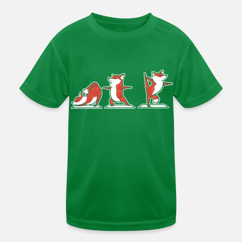 Fox Yoga Yogalehrer Gift Kinder Funktions-T-Shirt