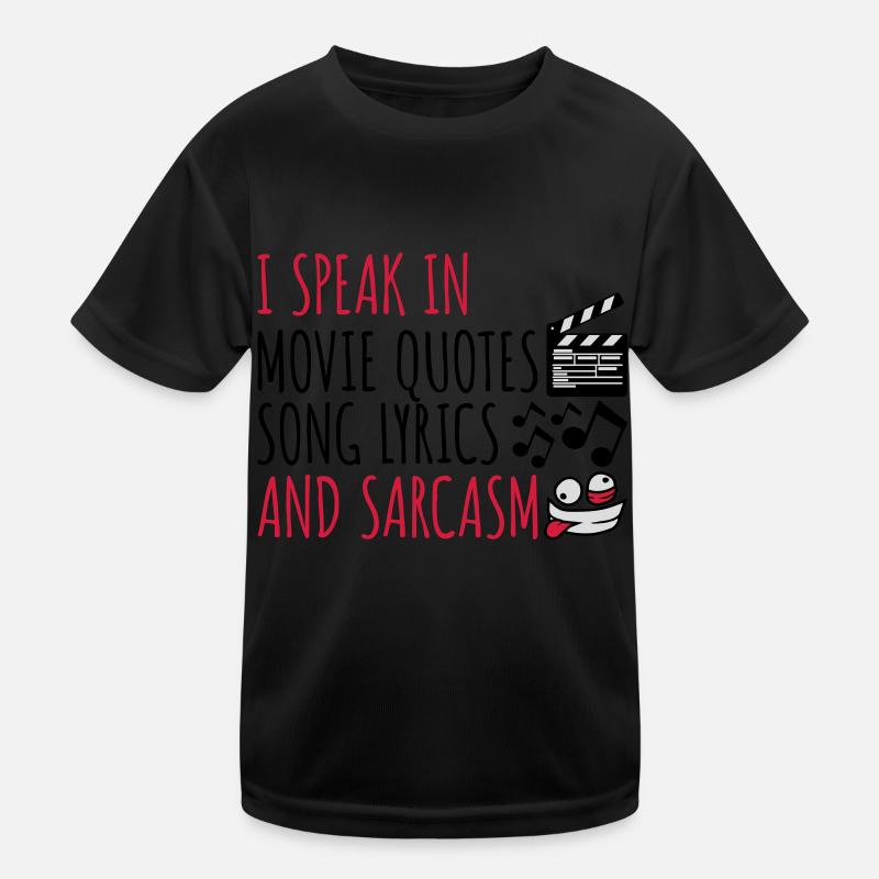 speak lyrics and sarcasm Kids Functional T-Shirt