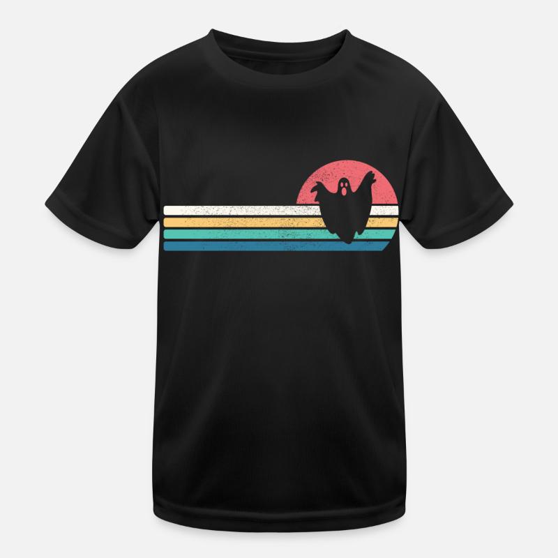 Halloween Geist Gespenst Retro Kostüm Kinder Funktions-T-Shirt