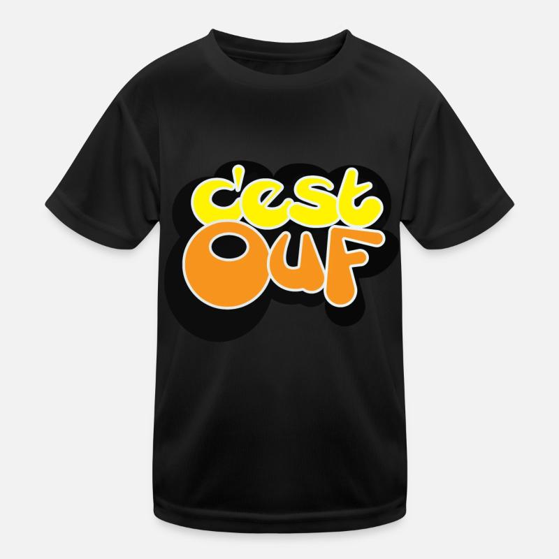 C EST OUF JAUNE T-shirt sport Enfant